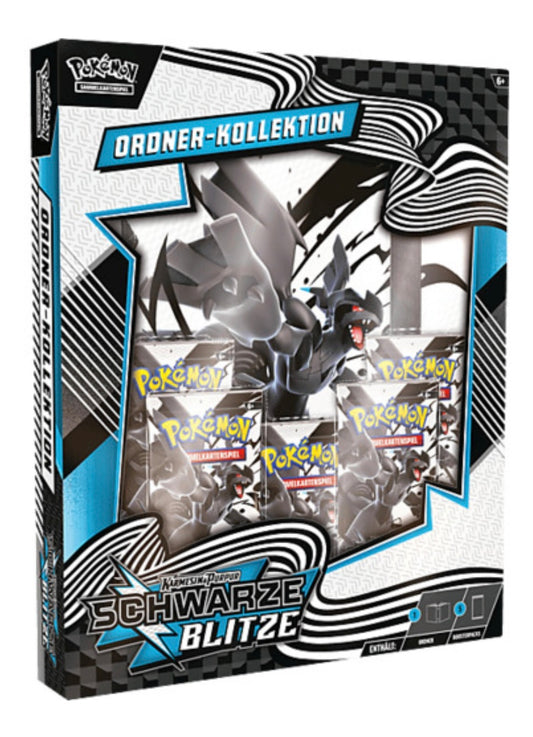 PKM Ordner Kollektion Schwarze Blitze deutsch