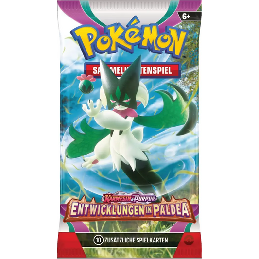 Pokémon Karmesin & Purpur – Entwicklungen in Paldea Booster (Deutsch)